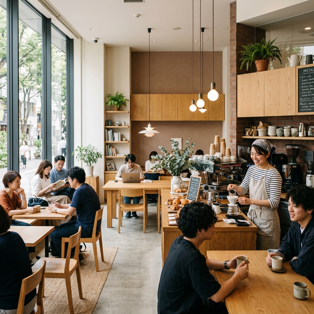 カフェの内観